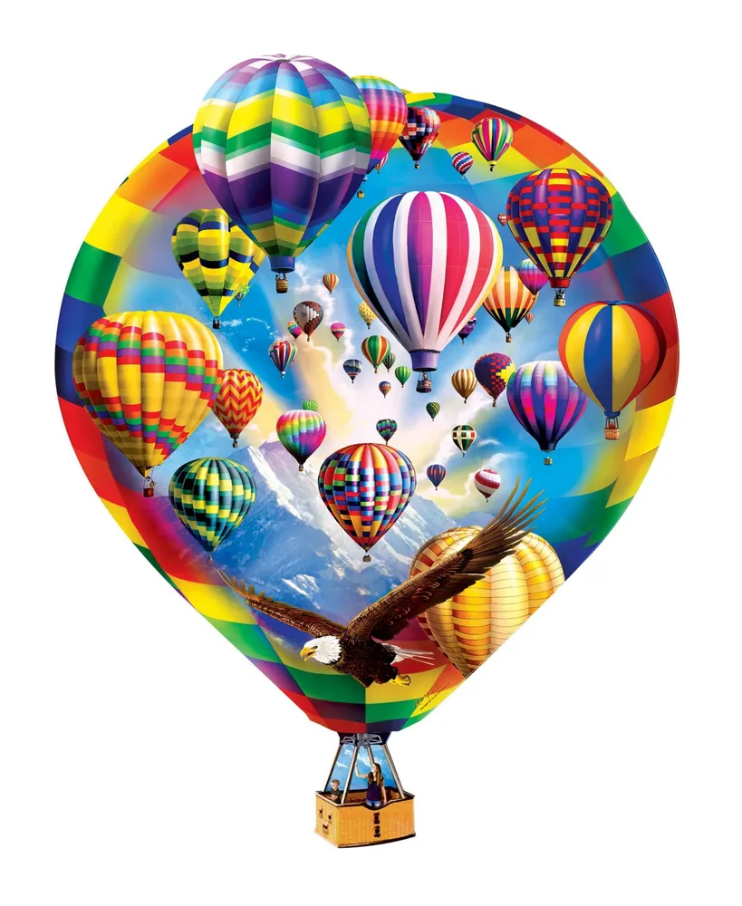 Masterpieces Shapes - Hot Air Balloons 500 Piece Jigsaw Puzzle