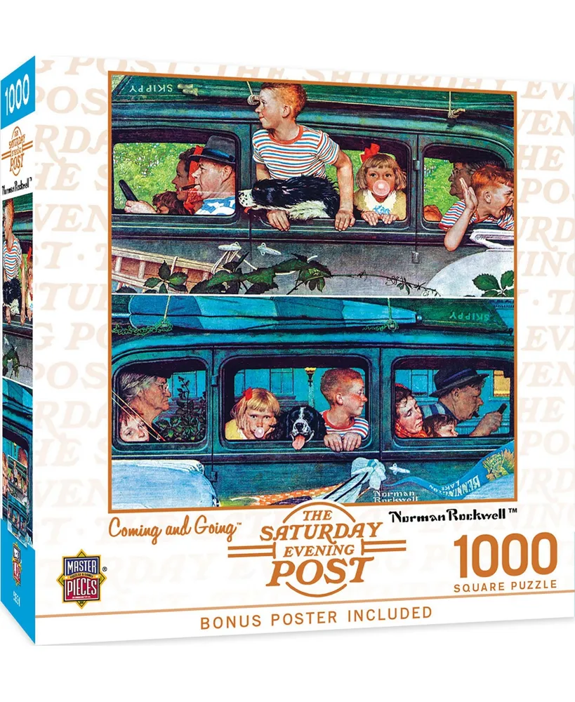 Masterpieces Saturday Evening Post - Coming and Going 1000 Piece Puzzle