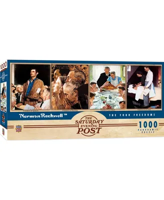 Masterpieces 1000 Piece Jigsaw Puzzle - The Four Freedoms for Adults