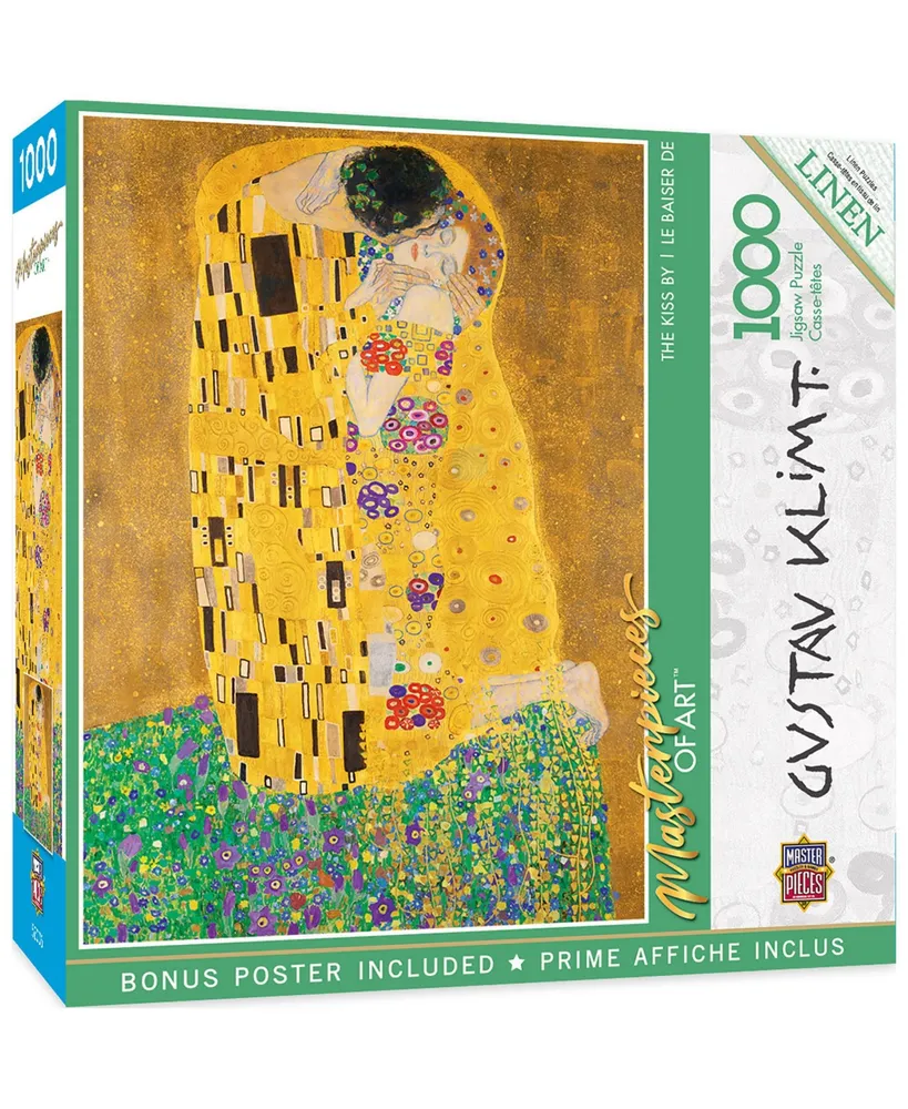 Masterpieces of Art - The Kiss 1000 Piece Jigsaw Puzzle