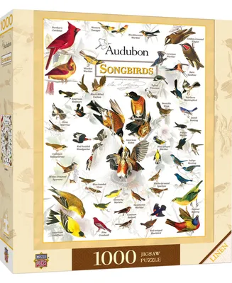 Masterpieces Audubon - Songbirds 1000 Piece Jigsaw Puzzle for Adults