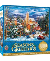 Masterpieces Season's Greetings Sledding Home 1000 Piece Jigsaw Puzzle