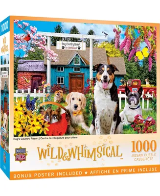 Masterpieces Wild & Whimsical - Dog's Country Resort 1000 Piece Puzzle