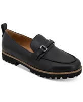 Gentle Souls Women's Eugene Lug Bit Buckle Loafer Flats