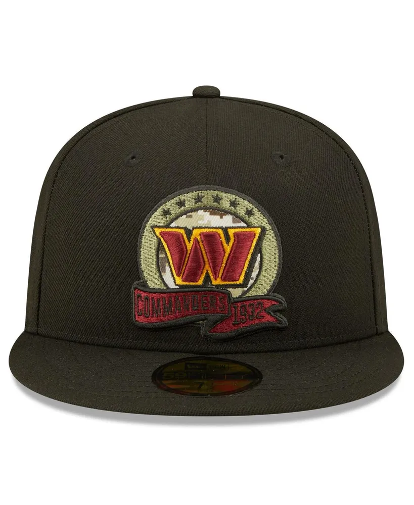 Men's New Era Black Washington Commanders 2022 Salute To Service 59FIFTY Fitted Hat