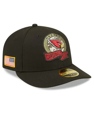 Men's New Era Black Arizona Cardinals 2022 Salute To Service Low Profile 59FIFTY Fitted Hat