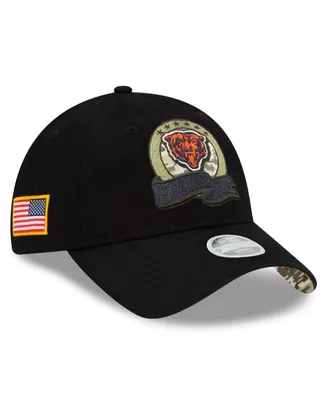 Women's New Era Black Chicago Bears 2022 Salute To Service 9TWENTY Adjustable Hat