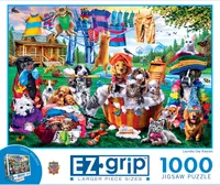 Masterpieces Ez Grip - Laundry Day Rascals 1000 Piece Jigsaw Puzzle