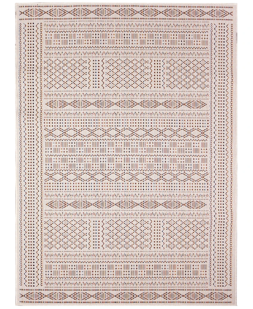 Liora Manne' Panel Stripe 3'3" x 4'11" Outdoor Area Rug