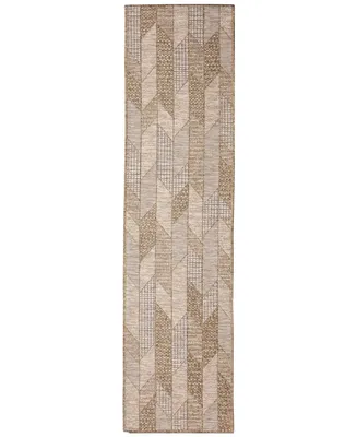 Liora Manne' Orly Angles 1'11" x 7'6" Runner Outdoor Area Rug