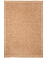 Liora Manne' Sahara Texture Border 7'10" x 9'10" Outdoor Area Rug