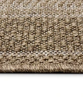Liora Manne' Orly Border 5'3" x 7'3" Outdoor Area Rug