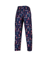 Men's Concepts Sport Navy, Gray Boston Red Sox Breakthrough Long Sleeve Top and Pants Sleep Set