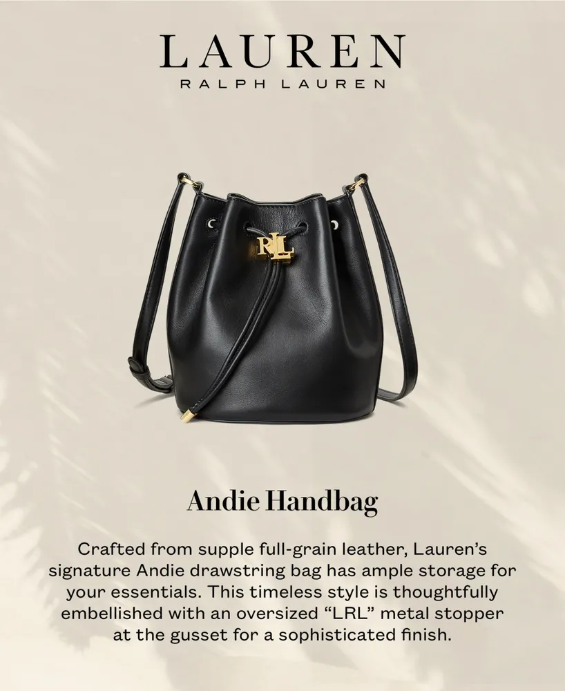 Women's Smooth Leather Medium Andie Drawstring Bag