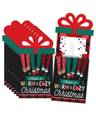 Christmas Pajamas - Holiday Party Money and Nifty Gifty Card Holders 8 Ct