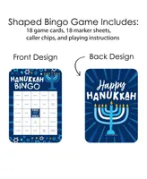 Big Dot of Happiness Hanukkah Menorah Bingo Cards and Markers Chanukah Holiday Party Bingo Game 18 Ct