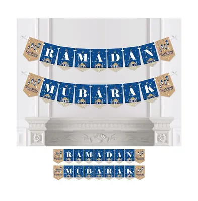 Big Dot of Happiness Ramadan Mubarak - Bunting Banner - Party Decorations - Ramadan Mubarak