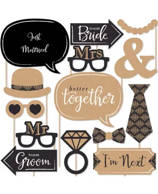Better Together - Wedding Photo Booth Props Kit - 20 Count