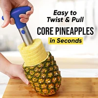 Zulay Kitchen Pineapple Corer and Slicer Tool - Stainless Steel Cutter for Easy Core Removal & Slicing