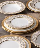 Noritake Summit Gold Set of 4 Dinner Plates, Service For 4