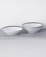 Noritake Austin Platinum Set of 4 Soup Bowls