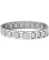 Caravelle designed by Bulova Men's Modern Stainless Steel Bracelet Watch 40mm Gift Set - Silver