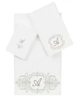 Linum Home Textiles Turkish Cotton Monica Embellished Towel 3 Piece Set Collection