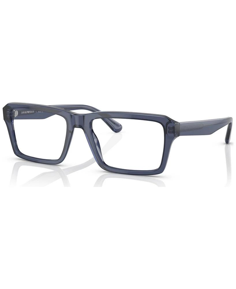 Emporio Armani Men's Rectangle Eyeglasses