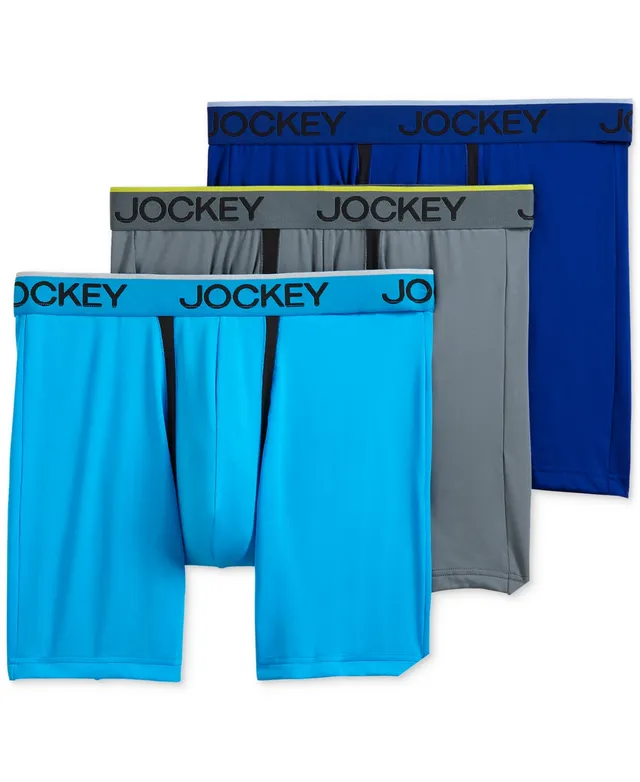 Jockey Men's Chafe Proof Pouch Microfiber 7 Boxer Brief - 3 Pack