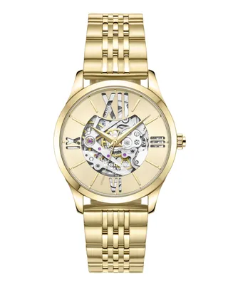 Kenneth Cole New York Women's Automatic Gold-Tone Stainless Steel Bracelet Watch 34.5mm