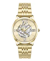 Kenneth Cole New York Women's Automatic Gold-Tone Stainless Steel Bracelet Watch 34.5mm