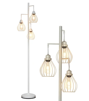 Teardrop 68" Led Floor Lamp with 3 Metal Shades
