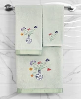 Linum Home Textiles Turkish Cotton Stella Embellished Fingertip Towel Set, 2 Piece