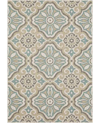 Mohawk Malibu Outdoor Portugal Tile 5'3" x 7'6" Area Rug