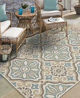 Mohawk Malibu Outdoor Portugal Tile 4' x 5'6" Area Rug