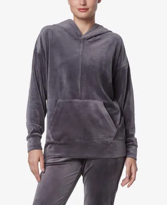 Andrew Marc Sport Women's Long Sleeve Leggings Length Velvet Hoodie