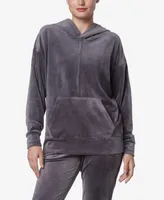 Andrew Marc Sport Women's Long Sleeve Leggings Length Velvet Hoodie