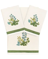 Linum Home Turkish Cotton Botanica Embellished -Pc. Bath Towel Set