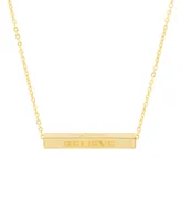 Macy's Gold Plated Love, Faith, Believe, Blessed Necklace - Gold