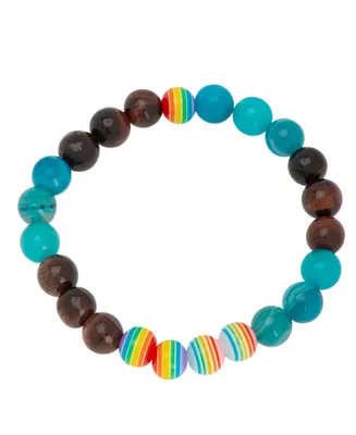 Macy's Multicolor Colorful Beads Stretch Bracelet