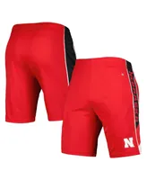 Men's Colosseum Scarlet Nebraska Huskers Pool Time Shorts