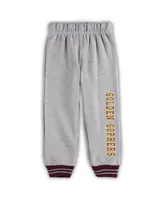 Toddler Boys Colosseum Maroon and Heathered Gray Minnesota Golden Gophers Poppies Pullover Hoodie Sweatpants Set