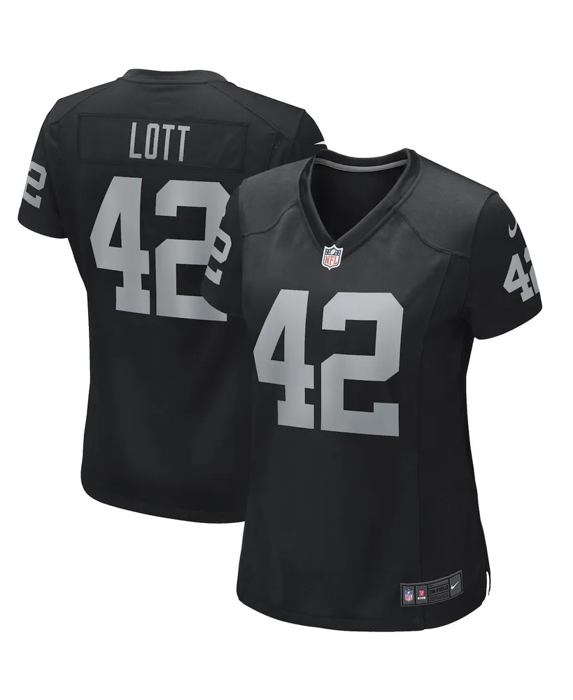 Women's Nike Ronnie Lott Black Las Vegas Raiders Game Retired Player Jersey