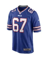 Men's Nike Kent Hull Royal Buffalo Bills Game Retired Player Jersey