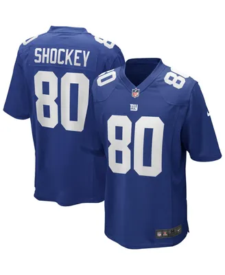 Men's Nike Jeremy Shockey Royal New York Giants Game Retired Player Jersey