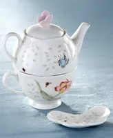 Lenox Butterfly Meadow Stackable Tea Set with Bag Holder