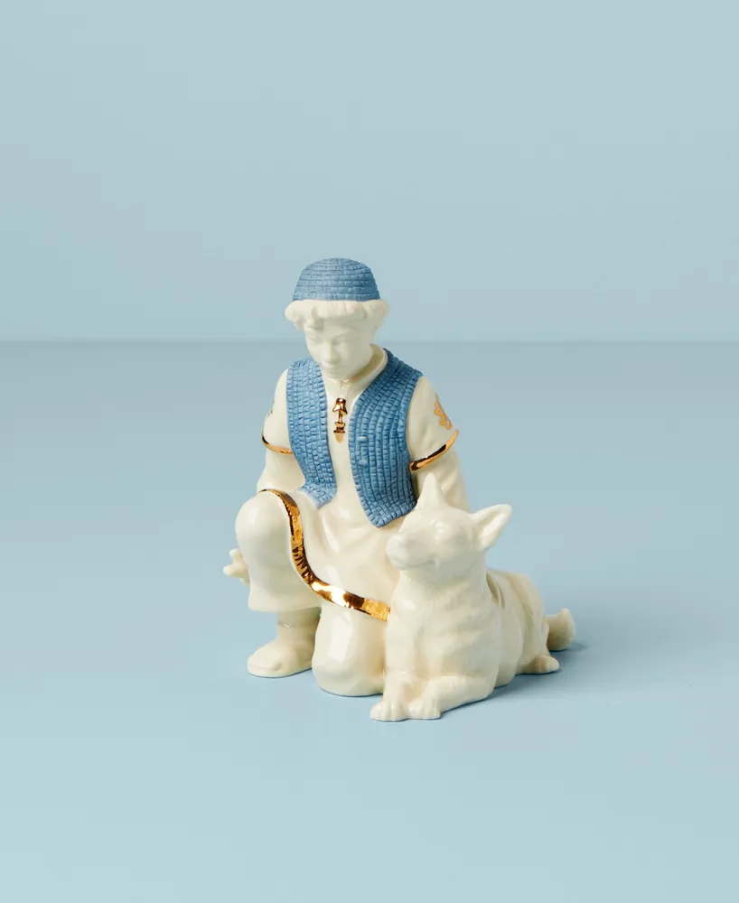 Lenox First Blessing Nativity Shepherd & Dog Figurine