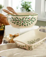 Lenox Holiday Salad Bowl Serve Set