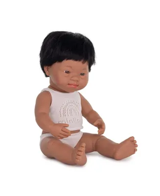 Miniland Baby Boy 15" Hispanic Doll with Down Syndrome