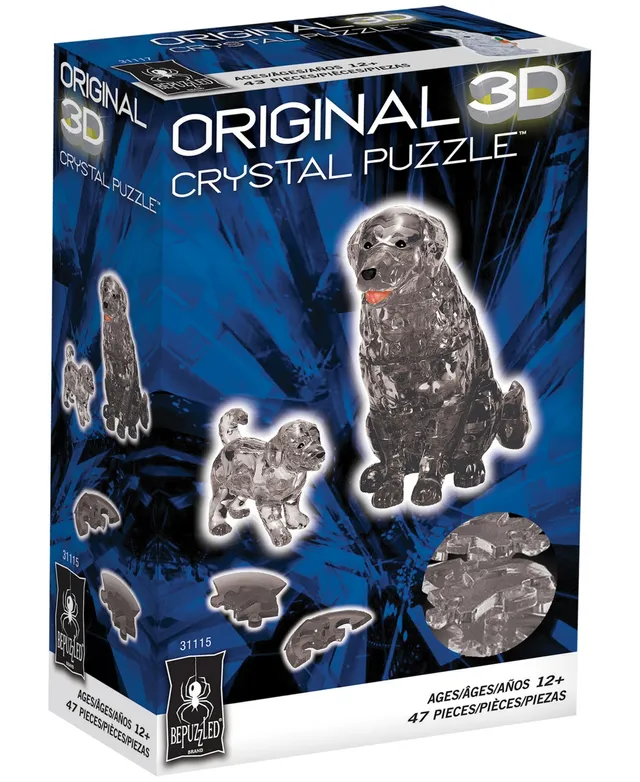 Bepuzzled 3D Dog and Puppy Crystal Puzzle